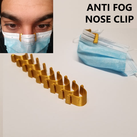 Anti Fog Nose Clips Gold Pack of 10